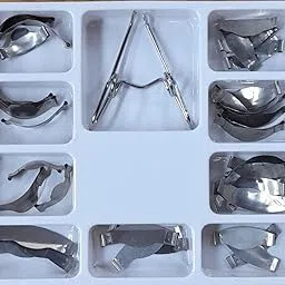 Box Dental Saddle Contoured Metal Matrices Matrix S M L With Springclip-picture-30