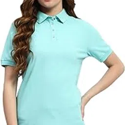 madame Solid Polo Neck T-Shirt-picture-29