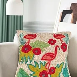 Printed Cushions & Pillows Case Beaded (40.64 cm*40.64 cm, Multicolour)-picture-13