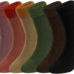 ameena store Autumn/Winter Socks, Thumb Toe Ankle-Length Thermal Socks, Warm Ribbed Stretch Knit, Super Thick Wool, Plush Velvet Lining Unisex Socks-picture-10