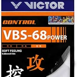VICTOR VBS-68 Power (0.68mm x 10mm) Control Soft Feeling Badminton String Available in 5 Different Color (Pack of 2) (Black)-image-26