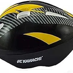 KAMACHI MV9WHL Cycling/Skating Adjustable Helmet (Colour: Black/Yellow/Grey) Size: Large-picture-13