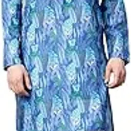 luxrio Kurta Set for Men Cotton Blend Kurta with Pyjama Set Ethnic Set-picture-29