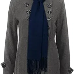 one echelon Cashmere Wool Scarf Stole for Women Men | Large Wrap Shawl in Solid Color with Tassels-picture-51