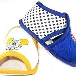 Sandal- Soft Sole Sandal for 3-12 Month's Baby Girl and Baby Boys Shoes - Combo of 2-image-55