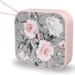 Hennaja Orthodontic Retainer Case,Perfect Denture case,Mouth Guard Case,aligner Case, Pill Case for Household|Office|Travel(1-Grey Rose)-picture-18