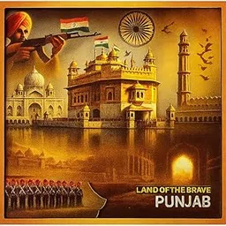 Punjab Souvenir Fridge Magnet | Land of The Brave Collectible | Golden Temple, Soldiers & Heritage Art | Indian State Travel Keepsake & Gift for Home Decor-image-75