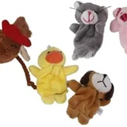 ATORSE 3xSet of 5pcs Finger Puppets- The Little Red Hen-picture-30