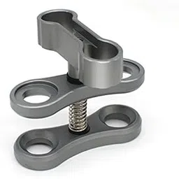 DIVTEK Dual Holes Ball Clamp Mount Aluminum Bracket Holder Butterfly-Type Adapter for Underwater Housing Light Arm Accessories Connection C-001-0001-picture-37