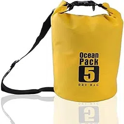 Lightweight Floating Ocean Backpack Stuff Sack with Adjustable Shoulder Strap Waterproof Dry Bag for Boating/Fishing/Rafting/Swimming/Camping/Hiking/Trekking (Multicolour)- 5 Liter-picture-56