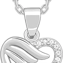 giva 925 Silver Winged Heart Pendant With Link Chain| Necklace to Gift Women & Girls | With Certificate of Authenticity and 925 Stamp | 6 Months Warranty-picture-14