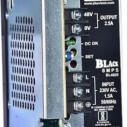 Shavison Black Series SMPS BL4825, Industrial Grade, I/P : 230VAC, O/P : 48V, 2.5A, DIN Rail + Screw Mounting, Power Supply-image-3