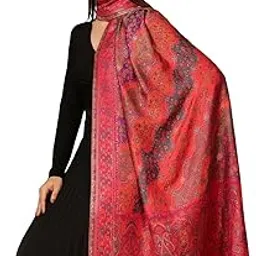 Women Libaas Zari Kaani Fine Wool Shawl (Size: 40x80in, 101x203cm)-image-75