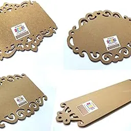 Arohi Art World Combo of 4 MDF Name Boards for DIY and Art & Craft Activities-picture-25