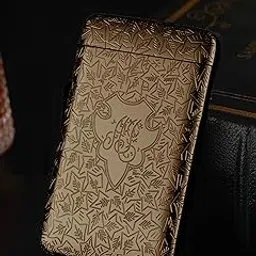 CLA6 Metal Cigarette Case | Smart Internal Divider | Retro and Stylish | Pocket size | eBook and Gift Pouch Included | Unisex | (Peaky Blinders (Bronze), 20 Cigarettes, 100mm Slim Size)-image-97