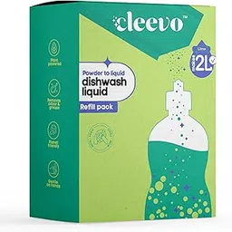 Liquid Dishwash Gel - 2 Litre Refill Pack | Plant-Based Organic Dish Wash for Oil Stains & Burnt Residues | Dish washing Liquid | Pet-Friendly & Child-Safe Natural Dishwasher Liquid (Lime)-image-0