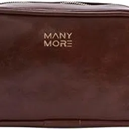 Premium Faux Leather Toiletry Bag for Unisex Hand Stitched Dopp Kit Shaving Vanity Case Spacious Travel Pouch with Convenient Zipper Closure Portable and Water-Resistant (Brown)-image-37