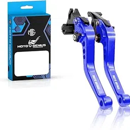 MOTO GENIUS Heavy Duty 6-Position Adjustable Clutch and Brake Lever Set for KTM RC Duke Motorbike | CNC Machined Aluminum | Easy Installation | Ergonomic Motorbike Hand Levers (Blue)-image-85