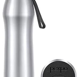 PEXPO Georgia 1000 ISI Certified Stainless Steel Sports/Fridge Sipper - 880ml | Silver | Single Walled Silicone Strap | BPA-free | Leak-Proof | Suitable for Home, Office, Travel, Men, Women & Kids-picture-15