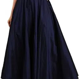 de moza Women Skirt Woven Bottom Solid Polyester-picture-45