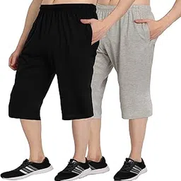 West Gate Clothing Plus Size Mens Three Fourth for Men | Mens Cotton Capri | Men's Three Fourth Combo Pack 2 | Men's Three Fourth 3XL,4XL,5XL-image-38