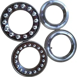 TVS Jupiter 110 BS4 Steering Cone Set with Balls and Grease for 2017 Model, Complete Replacement Kit, Double Row Deep Groove Ball Bearing, Stainless Steel Inner Ring, Chrome Steel Outer Ring-picture-61
