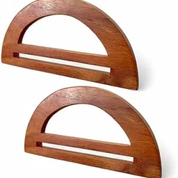ADW CRAFT'S D Shaped Wooden Handles for Bags, Crochet Bags & Totes – Large DIY Purse Making Accessories – 6.5 Inch Natural Wood Purse Handle for Bag Crafting (1, D Shape)-picture-32