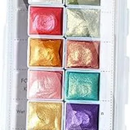 MYADDICTION 6 Colors Glitter Shimmer Solid Watercolor Painting Palette DIY Nail Art 04-picture-51