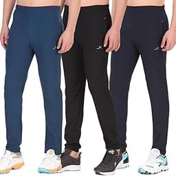vector x Solid Men Sports Trousers 100% Polyester with Zipper Pockets(Pack of 1)-picture-25