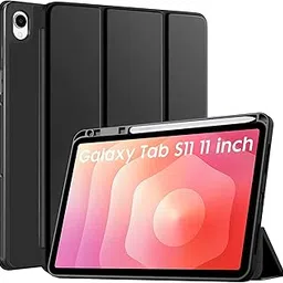 Robustrion Cover Case for Samsung Galaxy Tab S11 11" Cover with [S-Pen Holder], Flip Cover Case for Samsung S11 Tablet 11 inch [Auto Sleep Wake] - Black-image-17