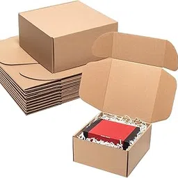 3 Ply E-Fluet Flat Self Locking/Auto Lock Corrugated Packaging box BROWN Boxes Size: 5.5 x 3 x 2.5 Inch -Pack of 25-picture-30