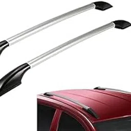 Malik AUTO Car Drill Free Roof Rails Silver with Mahindra Logan-image-54