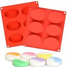 Redsky 1pc 100% Silicon BPA Free Mufffine Cupcake Silicone Soap Mould Silicone Soap Tray Soap Silicone Mold Soap Mould Ice Tray Mould (Pack of 1)-picture-14