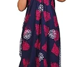 fabimi Women's Cotton Sleeveless Nighty -XL Size, Soft & Breathable Sleepwear for Comfortable Nights-picture-58