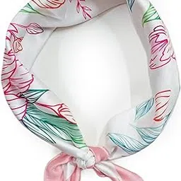 one echelon Satin Silk Small Square Scarf for Women, Printed Soft and Comfy Neck Head Tie Scarf Bandana (Sketch of Spring)-picture-48