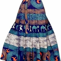 himcare Rajasthani & Jaipuri Long Maxi Stylish Comfortable Wraparound Skirt-picture-23