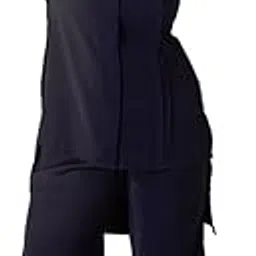 mamicha Sahiba Navy Blue Co-ord Set-picture-36