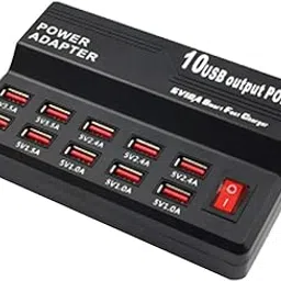 EN-VOLANT 10 Ports Multi USB Quick Charge Desktop Hub Charger Adapter for MP4 DV-image-25