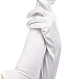 KANEEKSHI Cotton Driving Gloves Full Hand Arm Sleeves Gloves for Women and Men for Driving, Hiking & Sports,Sunburn Sunlight Protection - Colour-White (1 Pair)-image-65