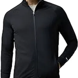 technosport Men's Slim Fit Mock Neck Solid Sports Jacket with Duracool+ for Gym, Training, Winter Wear-picture-26