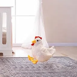 Bnf® Plush Chicken Toy Soft Figure Animal Plush Doll for Kids Children Girls Boys White 40cm Baby | Toys for Baby | Plush Baby Toys image 1