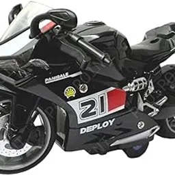 PLUSPOINT Diecast Motorcycle Toy Bike Scale Model Pull Back Vehicles Alloy Simulation Superbike Alloy Tank Look Alike Models Also for Car Dashboard,Kids,Adult (Panigale-Black)-picture-14