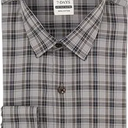 7-days Check Shirt for Men - 100% Pure Cotton, Regular Fit, Full Sleeve | Formal Shirts for Men-picture-46