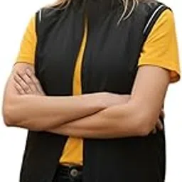 maykr Ladies Black Cut Sleeve Bomber Jacket-picture-34
