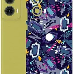 AtOdds Mobile Skin Sticker Wrap | Compatible for MOTO G85 (5g) | Scratchproof Matte Finish | Full Coverage for All Sides & Camera Protection (Abstract)-picture-39