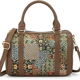 globus Women Vegan Leather Textured Curved Shape Sling Bag With Adjustable Strap-picture-51