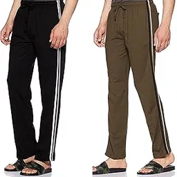 stylcozy Mens Cotton Regular Lounge Track Pants, Men for Trackpant, Lower, Bottom wear, Pyjamas, Man Night Pant, Joggers, Gym, Casual, Original, Regular fit - Pack of 2-picture-54