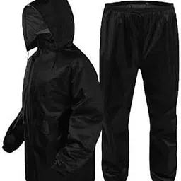 Men Waterproof Rain Jacket Long Sleeve Raincoat Nylon Fabric Men's Raincoat (Black & Navy Blue)-image-24