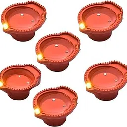 Led Light Water Sensor Diya Plastic Well No Electricity Needed, Artificial Flameless Candle Panti Best for Decorations for All Occasions (6 in Box)-picture-10