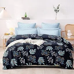 200 GSM Cotton 400 TC Printed Double Bed Reversible AC Comforter with Matching Bedsheet and 2 Pillow Covers - All Seasons Lightweight for All Weather/Season - 90x100 Inches, Design6-picture-14